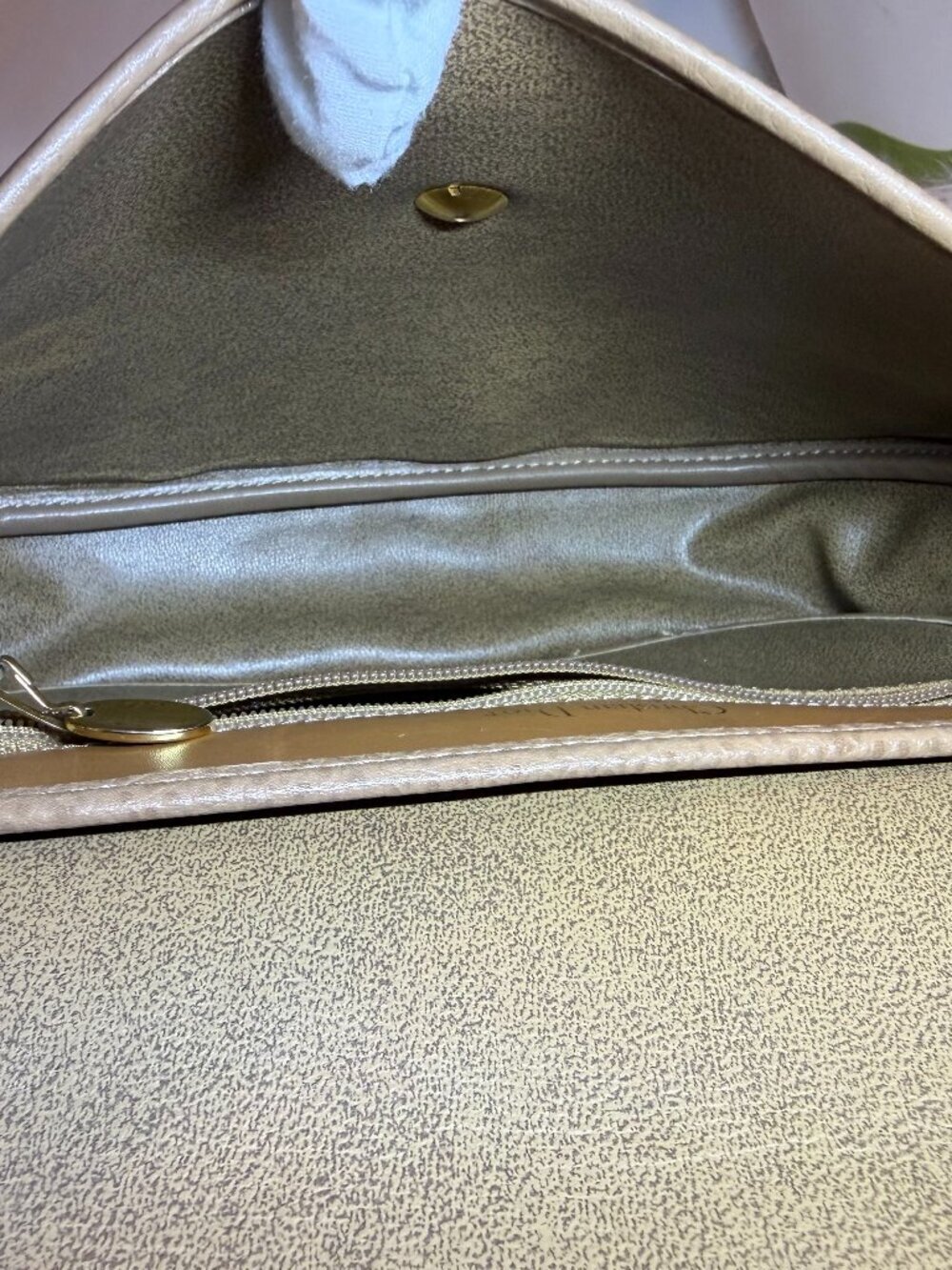 Vintage Christian Dior CD Logo Leather Shoulder Bag - Picture 10 of 10